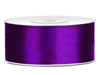 Saténová stuha fialová 25mm / 25m